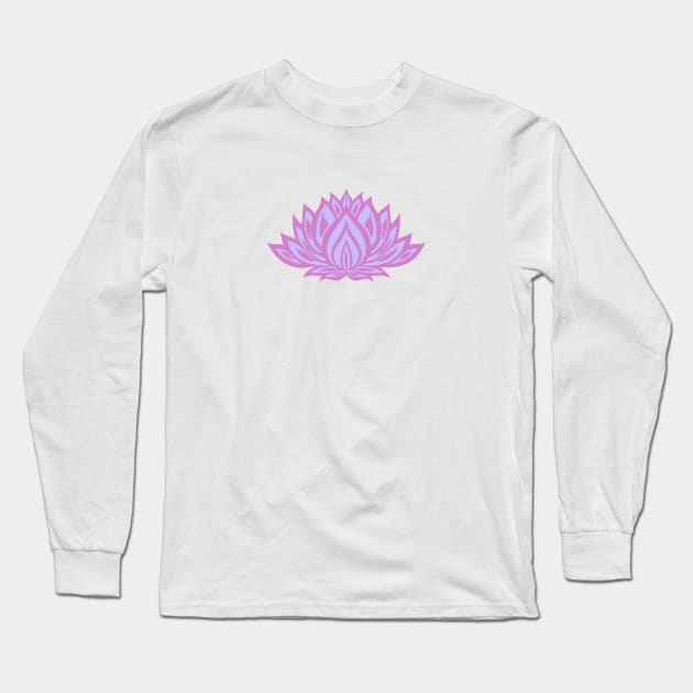 Flower Blossom Long Sleeve T-Shirt by Flamingo Design